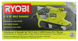 Ryobi BE319 6 Amp Portable 320 Feet / Minute Corded Belt Sander (3” x 18”) w/ Onboard Removable Dust Bag (Medium Grit Sanding Belt Included) Ryobi