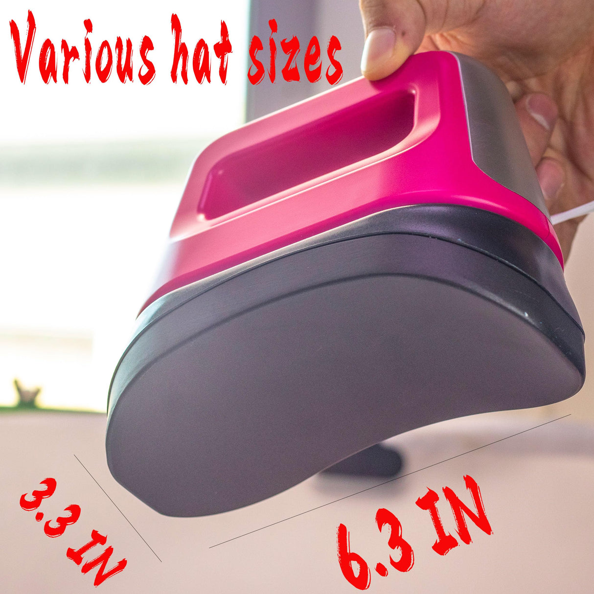 Hat Heat Press，Hat Press， Mini Heat Press，Hat Press Heat Machine for Caps，Heat Press Machine for t Shirts，6.3 * 3.3 in Curved Ceramic-Coated Heat MEETDUMPL