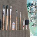 U.S. Art Supply Large Canvas Adjustable Artist Apron - Size: 27" x 21" U.S. Art Supply