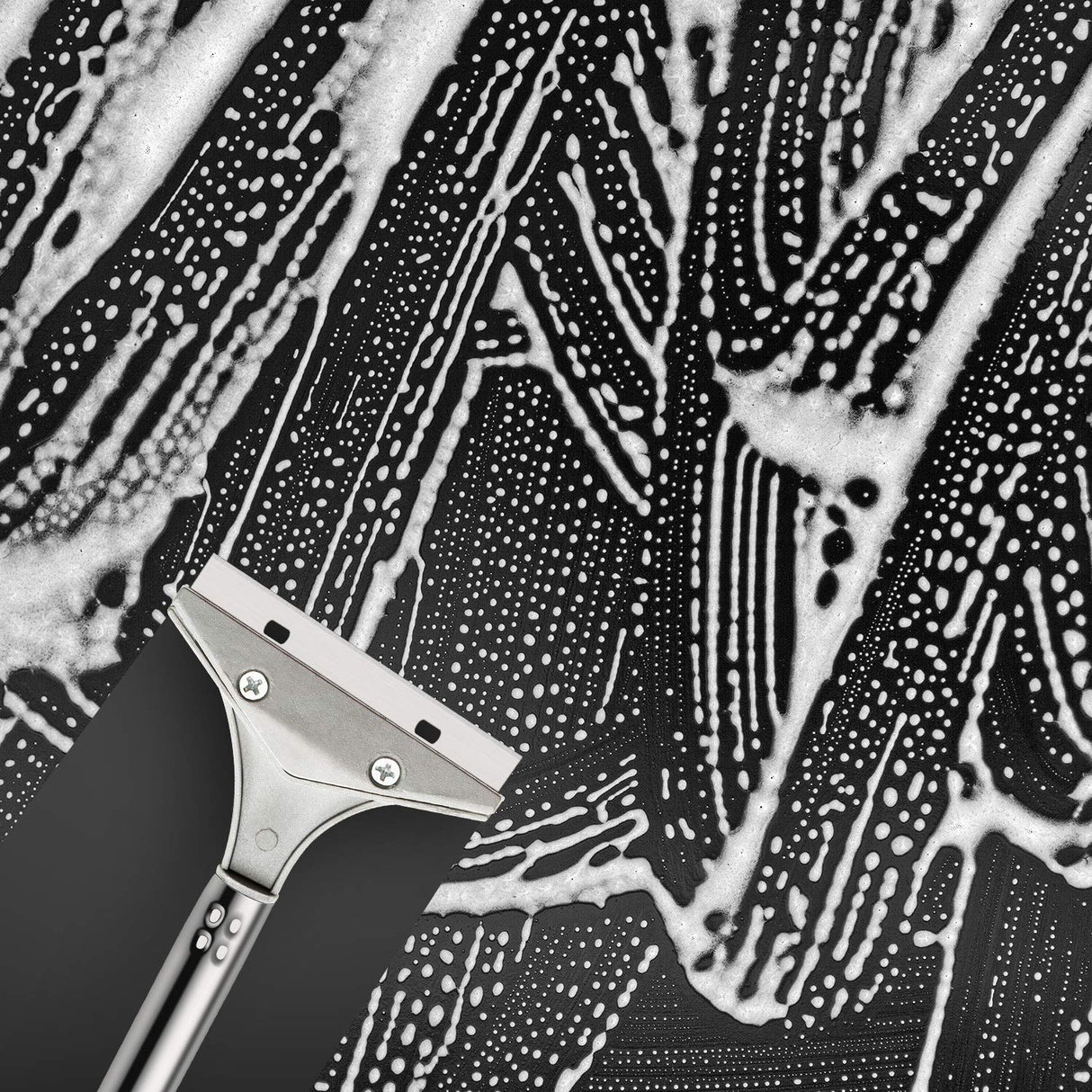 4 Inch Razor Blade Scraper Tool Tile Paint Scraper Floor Wall Paper Removal Smoothing Scraper with 10 Pieces Replacement Blades for Removing Mudder