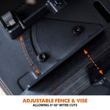 Evolution Power Tools R355CPS 14-Inch Chop Saw Multi Purpose, Multi-Material Cutting Cuts Metal, Plastic, Wood & More Miter Cut up to 45˚ Degrees TCT Evolution