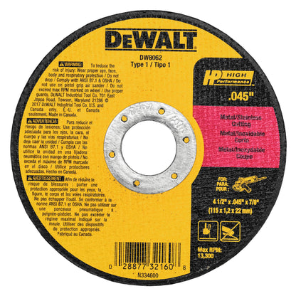 DEWALT Metal Shear/Cutter Drill Attachment (DWASHRIR) and DEWALT Cutting Wheel, General Purpose Metal Cutting, 4-1/2-Inch, 5-Pack (DW8062B5), Multi - WoodArtSupply