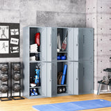 LISSIMO Metal Locker for Employees,Lockable Storage Cabinet with 2 Doors and Hooks,71 Inch Steel Storage Locker for Home Gym Office School LISSIMO