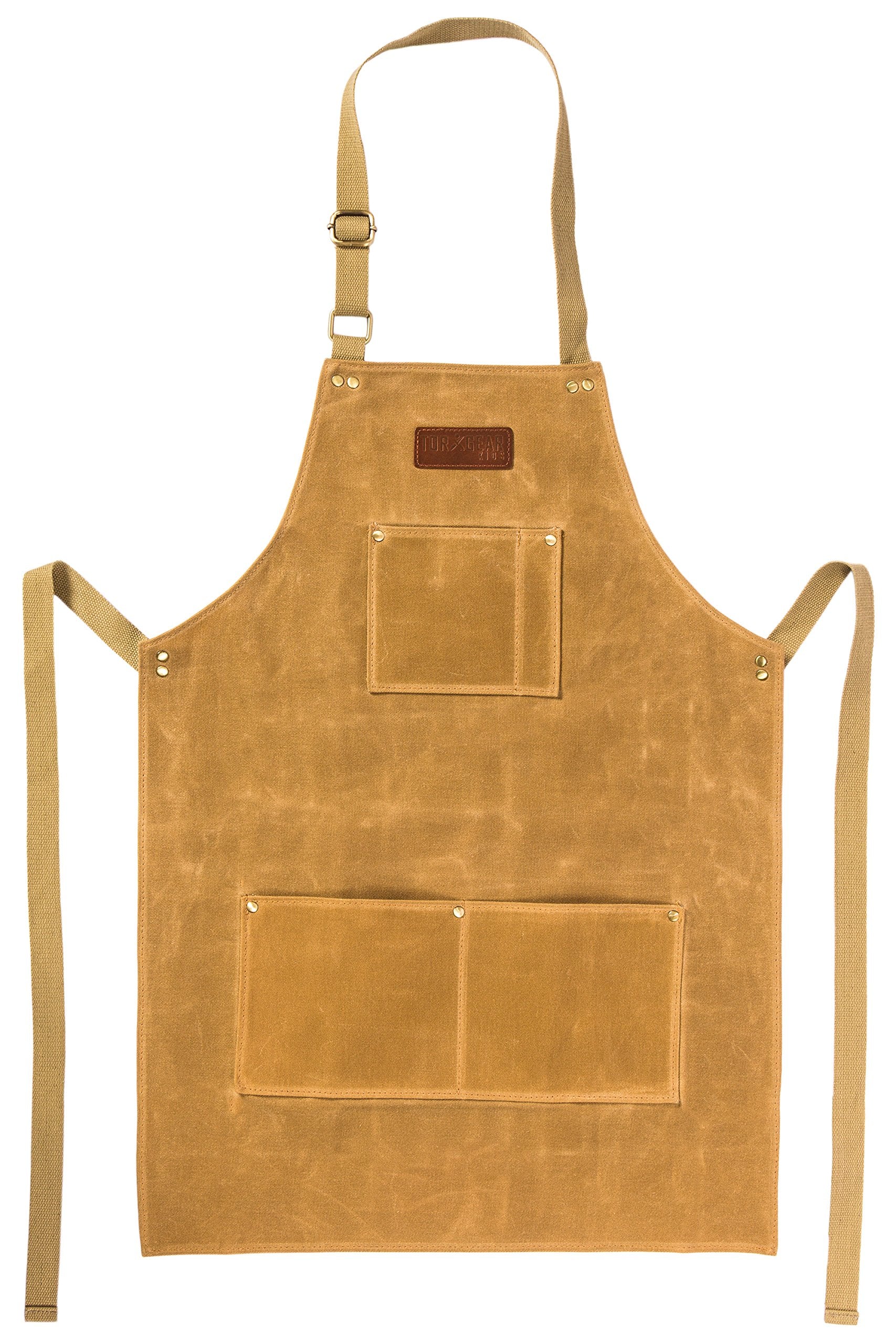 TorxGear Kids Child's Work Apron - Waxed Canvas Tool Apron - Craftsmen Quality Heavy Duty Safety Smock - WoodArtSupply