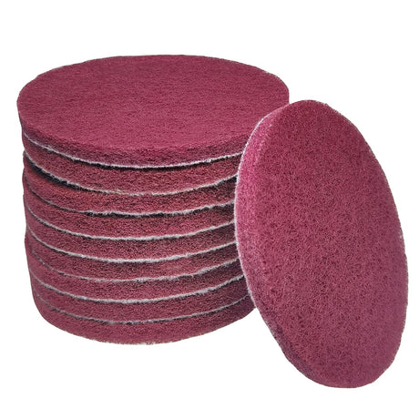 Tonmp 10 PCS 5 Inch 400 Grits Multipurpose Scrubber Scouring Pads Flocking Scuff Pads -Scuff Pads Conditioning Discs Polishing Pad for Furniture Tonmp