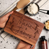 Personalized Cutting Board, 11 Designs & 5 Wood Styles Cutting Board - Wedding Gifts for the Couples, Housewarming Gifts, Christmas Gift for Parents Be Burgundy