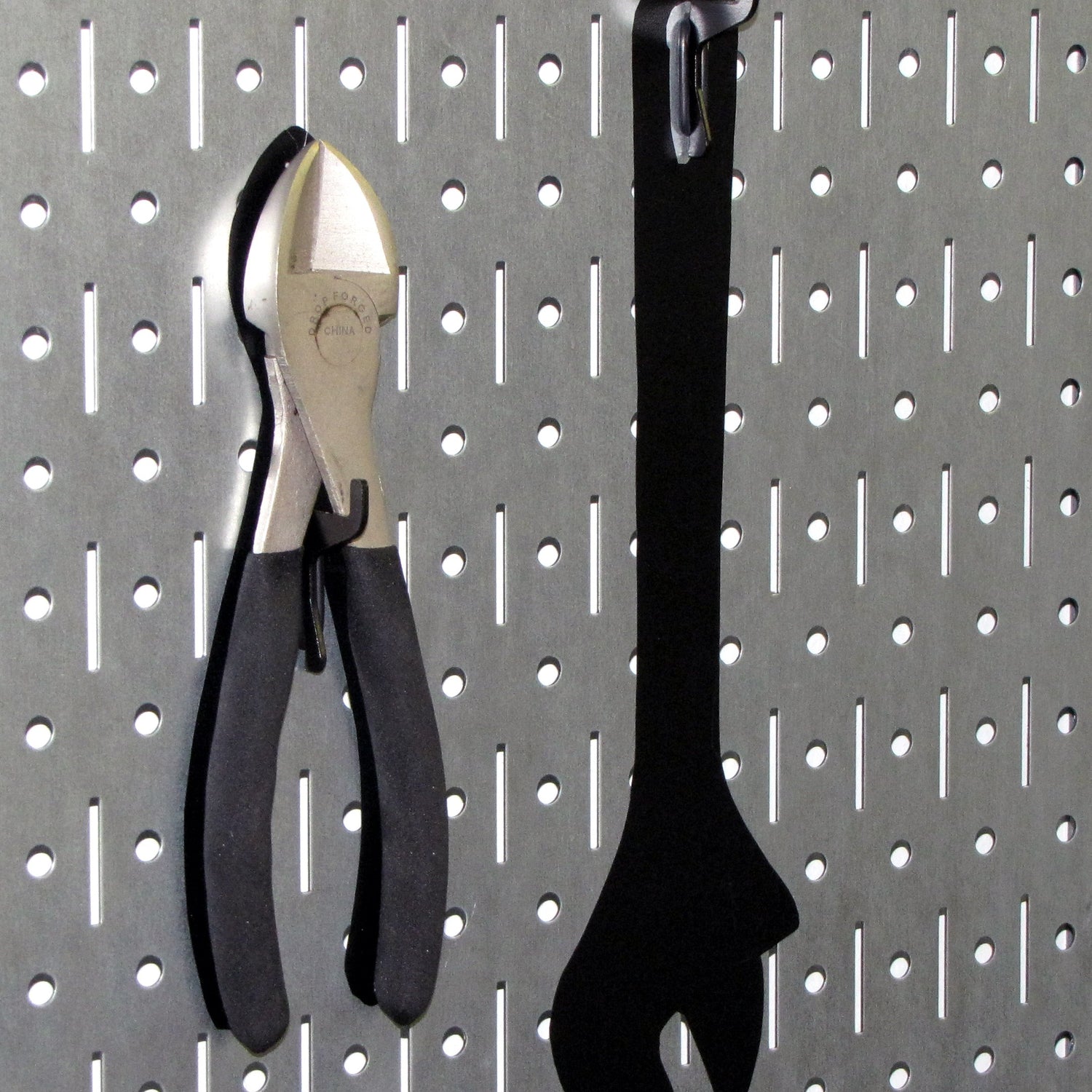 Wall Control Pegboard 32in x 16in Galvanized Metal Pegboard Tool Board Panel Wall Control