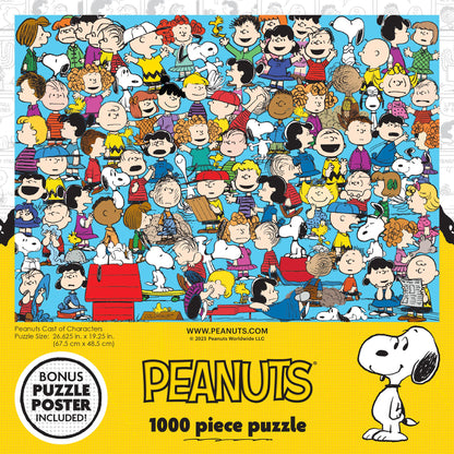 Cra-Z-Art - RoseArt - Peanuts - Cast of Characters - 1000 Piece Jigsaw Puzzle - WoodArtSupply