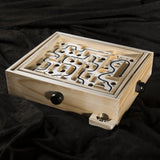 Labyrinth Wooden Maze Game with Two Steel Marbles, Puzzle Game for Adults, Boys and Girls by Hey! Play! , Tan Hey! Play!