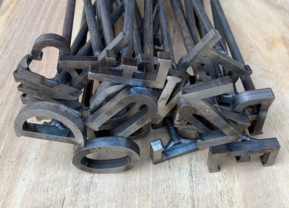 1/2" Alphabet Branding Iron Set, 26 branders, alphabet stamps, custom branding iron