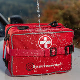 Surviveware Comprehensive Premium First Aid Kit Emergency Medical Kit for Trucks, Cars, Camping, Office and Sports and Outdoor Emergencies - Large Surviveware