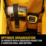 DEWALT Tool Bag, Water Resistant, Hard Bottom, 20-inch, Professional Tool Tote with Organization (DWST560104) DEWALT