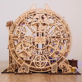 Wood Trick Wooden Marble Run 3D Wooden Puzzles for Adults and Kids to Build - 15x14 in - Electric Driven - Roller Coaster Wooden Model Kits for Wood Trick