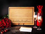 Personalized Wood Engraved Cutting Board - Customized Chopping Block - Unique Present for Wedding, Anniversary, Housewarming, Birthday, Holiday Gift WoodArtSupply