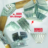 EZBUILDER 70188 Barn Style Shed Instant Framing Kit, 7'x8', Metal EZBUILDER