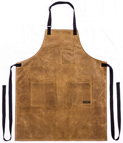 Readywares Waxed Canvas Grilling Apron, Heavy Duty Chef Apron For Men and Women, Versatile, Durable, and Looks Great - WoodArtSupply