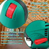 HYCHIKA Jigsaw, 6.7A Jig Saw 800-3000SPM with 6 Variable Speeds, 4 Orbital Sets, Bevel Angle 45°, 6PCS Blades, Pure Copper Motor, Laser Guide, HYCHIKA BETTER TOOLS FOR BETTER LIFE