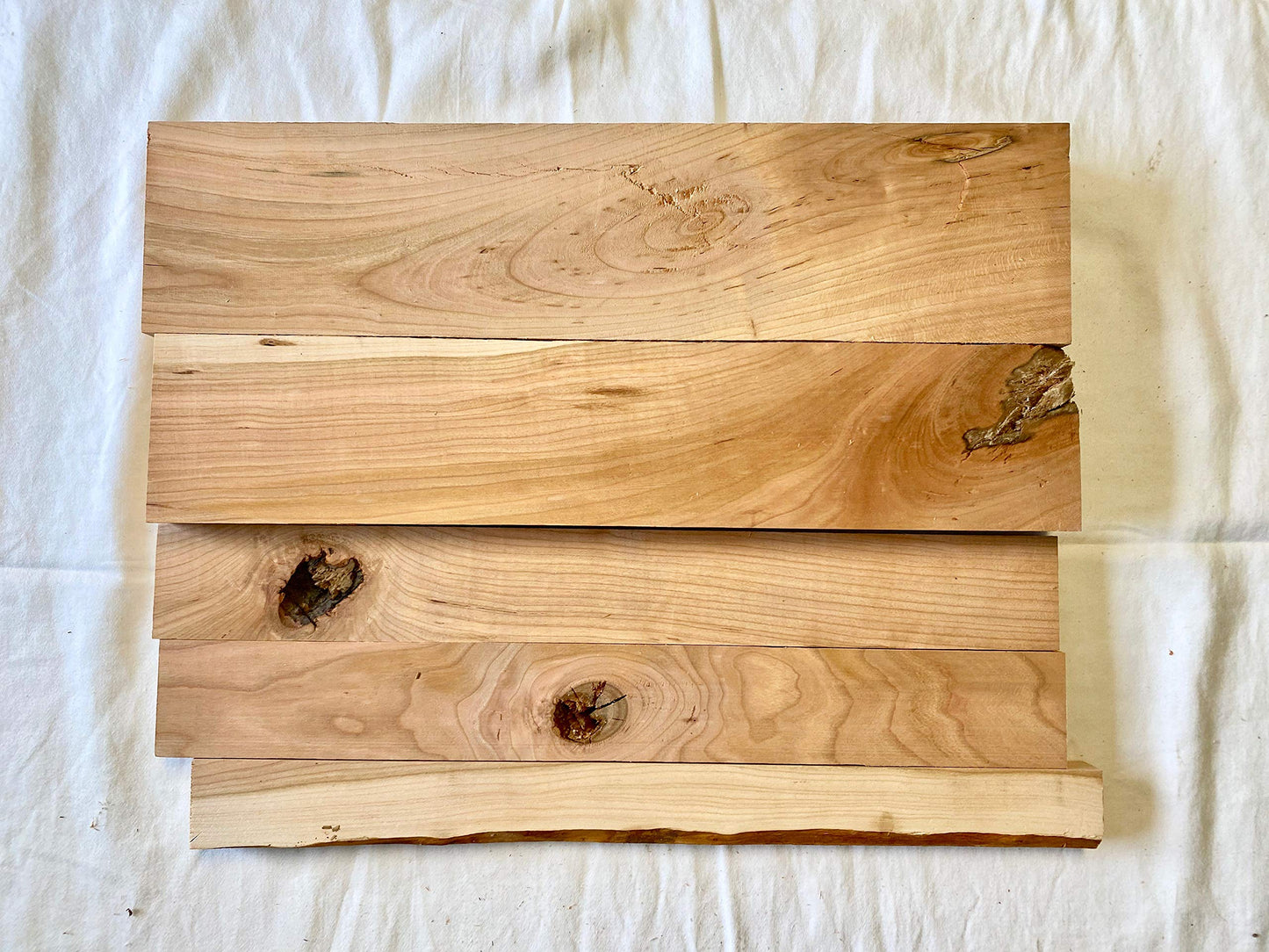 16 Inch Long Cherry Wood Boards. Rustic Wood for Crafts - WoodArtSupply