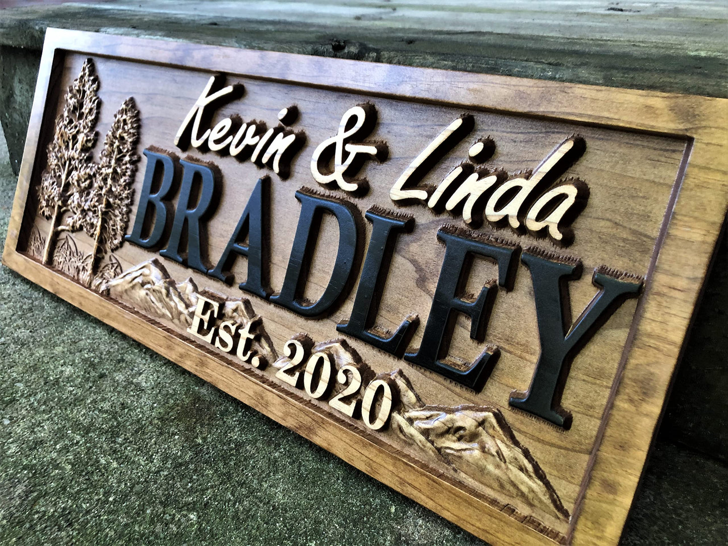 Custom Cabin Sign | Personalized Wood Sign | Cabin Decor | Mountain Decor | Man Cave Sign | Lake House Decor | Rustic Wood Sign | 3D Sign | Cottage