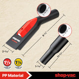 Shop-Vac Nozzle Kit with LED Light, 1-1/4" Air Driven Glowing Utility Nozzle for AC Wet Dry Shop Vacuum, 1-1/2" Adaptor Included, No Battery Required Shop-Vac