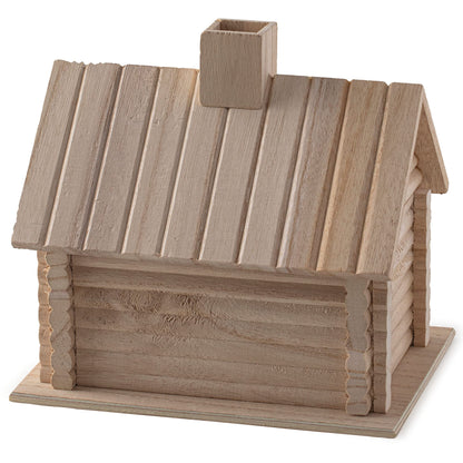 9”; Log Cabin Birdhouse by Make Market®
