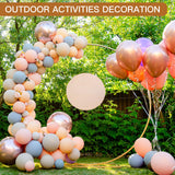 Auihiay 14 Holes Wood Balloon Sizer Box, Collapsible Balloon Measurement Tool with Instructions and Balloon Glue Points, for Balloon Columns, Balloon Auihiay