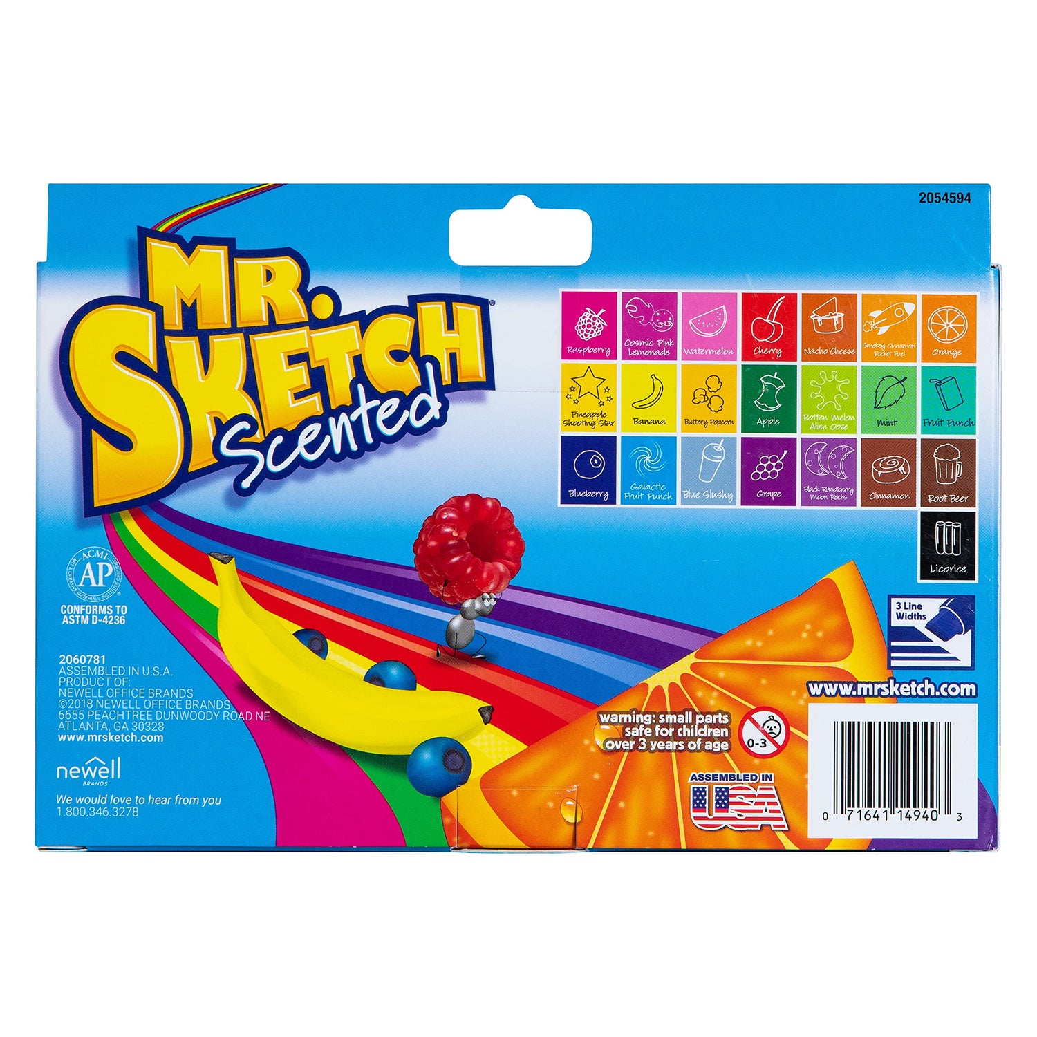 Mr. Sketch Chiseled Tip Marker, 22 Assorted Scented Markers Mr. Sketch