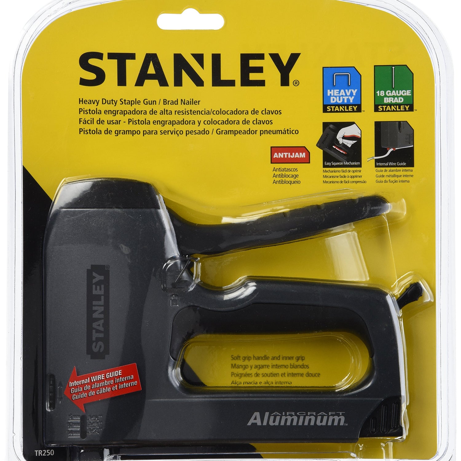 STANLEY SharpShooter Plus Nail Gun, Heavy Duty, Gray/Black (TR250) Stanley