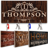 Zexpa Apparel Personalized Wood Key Hooks for Wall Customized Housewarming Wooden Gift | C5 Zexpa Apparel
