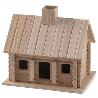 9”; Log Cabin Birdhouse by Make Market®