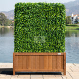 NatraHedge 15" Hampton Classic Wooden Planter Box Indoor and Outdoor Use for Patio Garden (44" x 15" x 15") NatraHedge