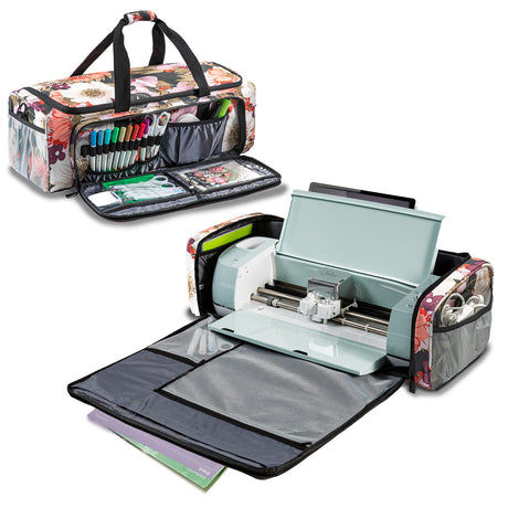 IMAGINING Carrying Case Bag Compatible with Cricut Maker, Maker 3, Explore Air 2, Explore 3, Large Opening Cricut Storage for Cricut Accessories IMAGINING