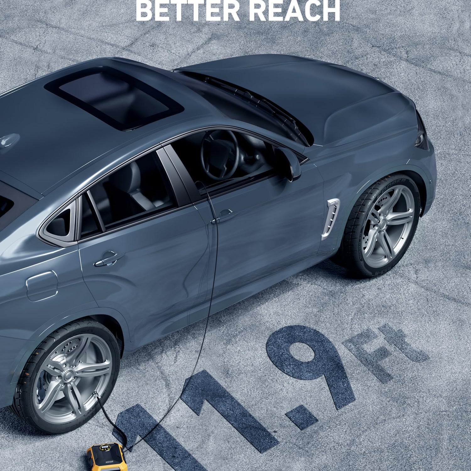 AstroAI Tire Inflator Air Compressor 12V DC Portable Air Compressor Car Accessories Auto Tire Pump 100PSI with LED Light Digital Air Pump for Car AstroAI