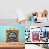 U.S. Art Supply 10.5" Small Tabletop Display Stand A-Frame Artist Easel - Beechwood Tripod, Kids Student Classroom School Painting Party Table U.S. Art Supply