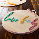 12”; Unfinished Wooden Circle Plaque by Make Market® Make Market