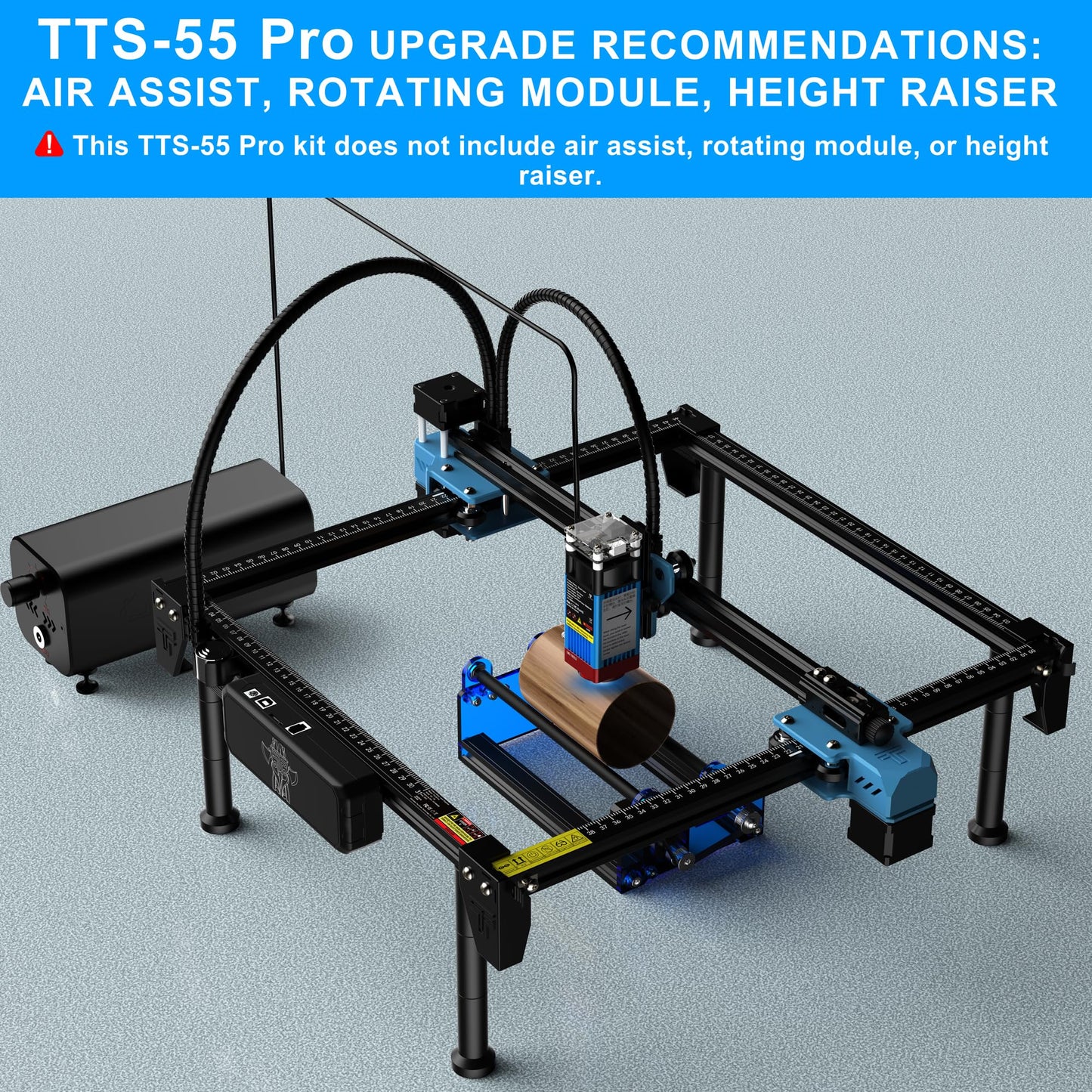 Twotrees TTS55 Pro Laser Engraver 40W Laser Engraving Machine 32 Bit Motherboard, for Cut Plywood Wood Engrave Aluminum, Laser Power: 5.5W, Engraving - WoodArtSupply