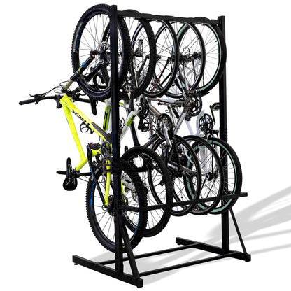 StoreYourBoard Freestanding Bike Storage Rack, Indoor Garage Floor Stand, Bicycle Organizer (5 Bike) - WoodArtSupply