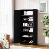 BYNSOE Metal Garage Storage Cabinet with Lock and 5 Adjustable Shelves, Steel Tool Cabinets with Locking Door for Home, School, Office, Garage BYNSOE