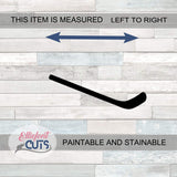 Hockey Stick Wood Cutouts for crafts, Laser Cut Wood Shapes 5mm thick Baltic Birch Wood, Multiple Sizes Available Elliefont Styles