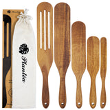 As Seen On TV, Spurtles Kitchen Tools Wooden, Plantéa Handmade Wooden Spoons for Cooking, Heat Resistant Wooden Spurtle Set Cooking Utensil For PLANTÉA