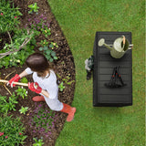 Homall 85 Gallon Large Resin Deck Box Waterproof Outdoor Storage with Padlock Indoor Outdoor Organization and Storage Container for Patio Furniture Homall