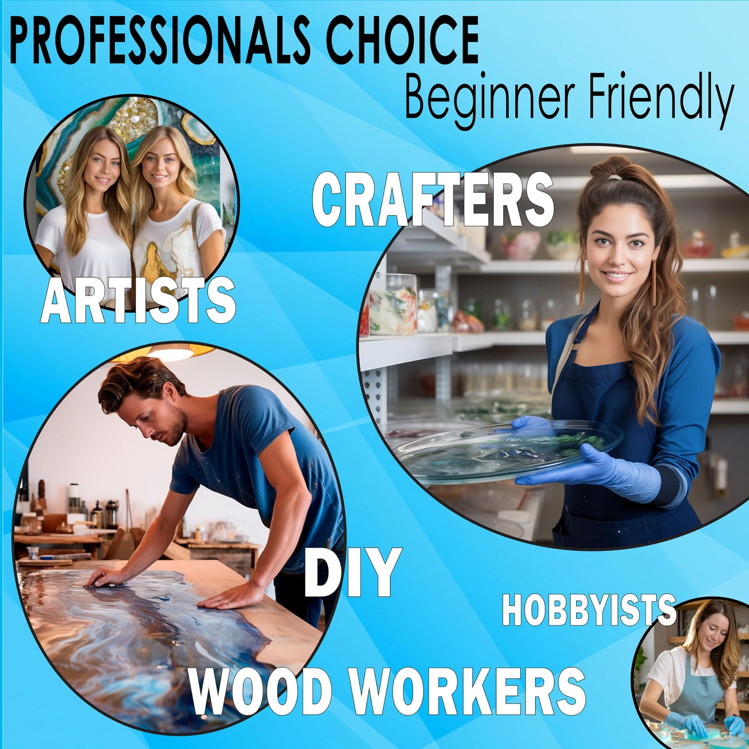 NAKED FUSION Epoxy Resin Art Resin Crystal Clear Formula -2 Gallon Kit -The Artist's Resin for Coating, Casting, Resin Art, Geodes, Tabletop, Bar NAKED FUSION