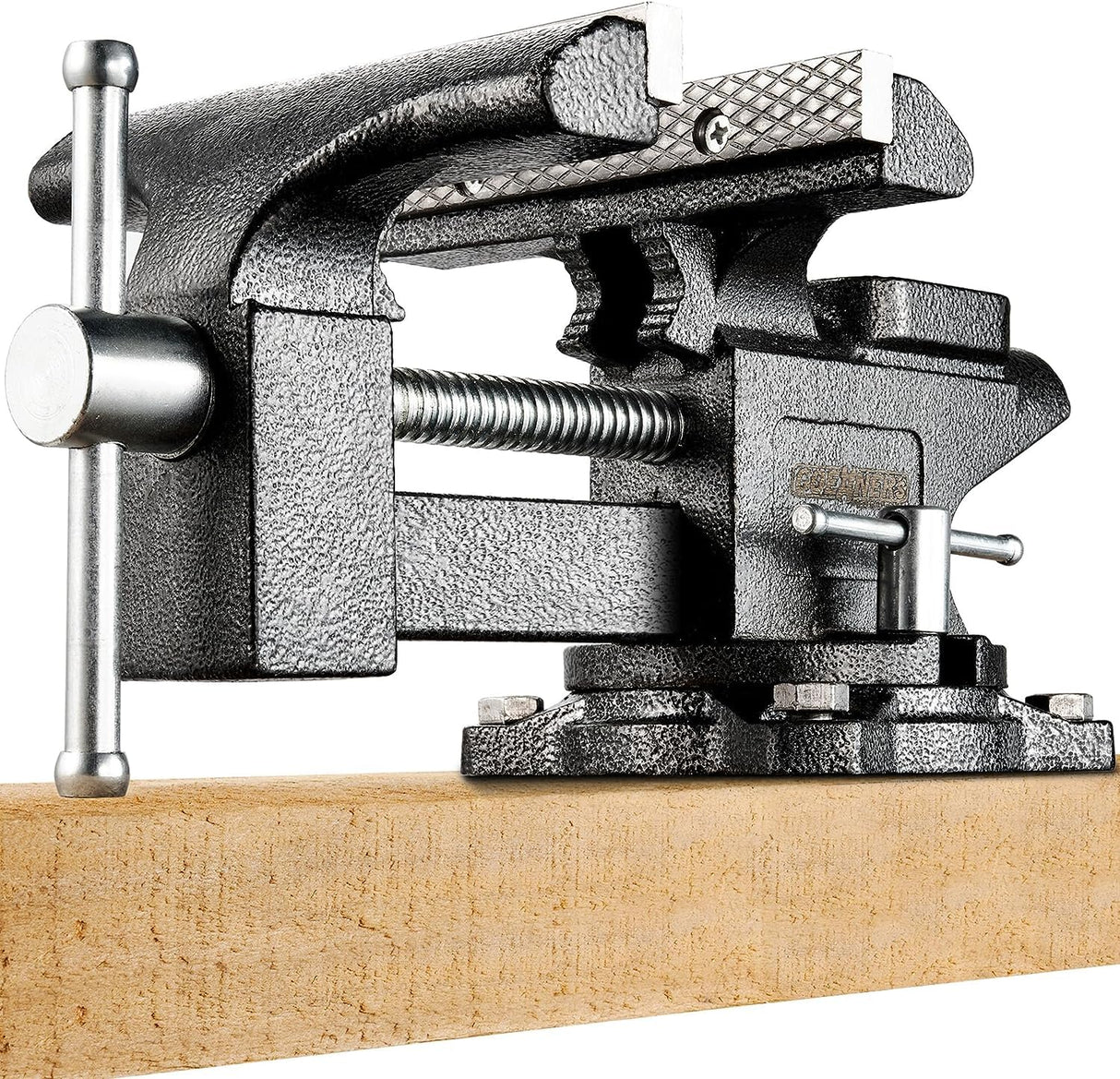 Bench Vise 6” - Table Vice For Workbench, Utility Vise with Heavy Duty Cast Iron, Multi-Jaw, 270 Degree Swivel Base, Larger Anvil, Easy Adjustment GOEHNER's