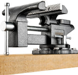 Bench Vise 6” - Table Vice For Workbench, Utility Vise with Heavy Duty Cast Iron, Multi-Jaw, 270 Degree Swivel Base, Larger Anvil, Easy Adjustment GOEHNER's