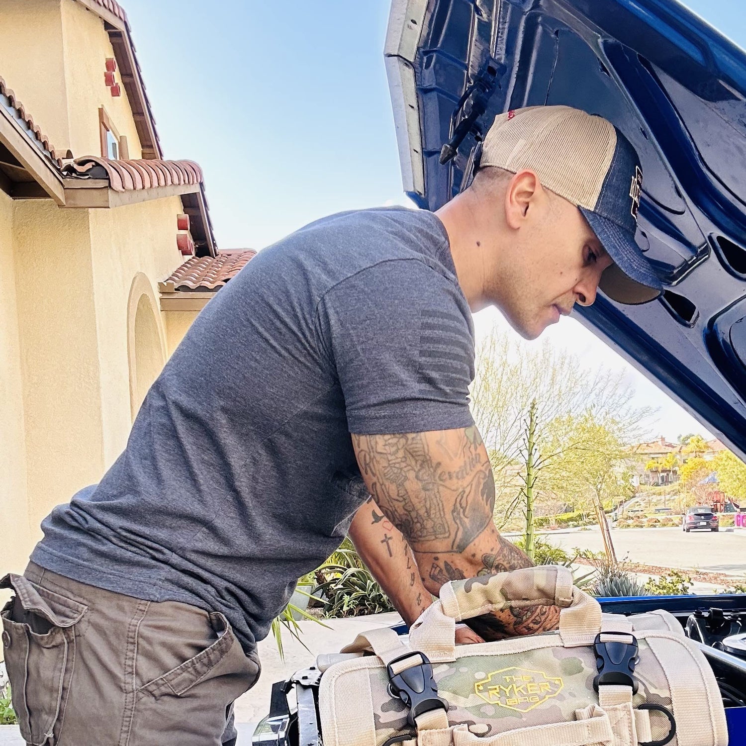 The Ryker Bag Tool Organizer - Small Tool Bag with Zipper, ToolBag W/2 Detachable Pouches - Heavy Duty Roll Up Tool Bag Organizer -Mechanic Tool Bags The Ryker Bag