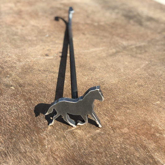 Personalised Horse Silhouette Wood Branding Iron - 3.5" - The Heritage Forge - WoodArtSupply