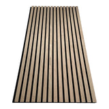 Mollywell Wood Slat Wall Panel, Easy Installation, Versatile, Enhanced Acoustic Design, Suitable for Living Room, Bedroom, Kitchen & Offices (2 Pcs, Mollywell