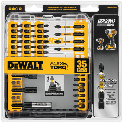 DEWALT Impact Driver Bit Set, 35-Piece (DWA2NGFT35IR) - WoodArtSupply