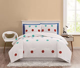 Crayola Fuzzy Dot 3 Piece Full/Queen Comforter Set Crayola