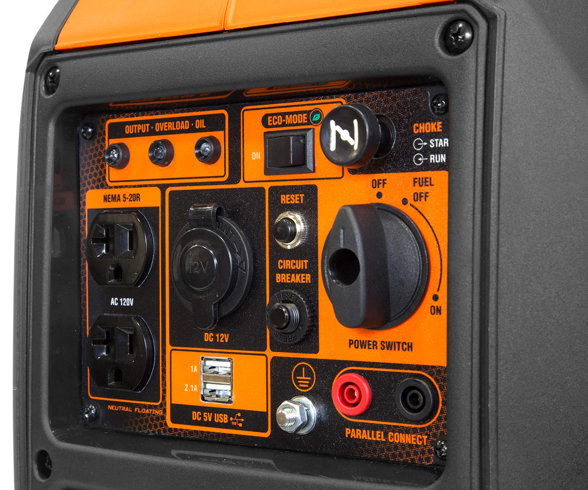 WEN 56235i Super Quiet 2350-Watt Portable Inverter Generator with Fuel Shut Off, CARB Compliant, Ultra Lightweight, Black WEN